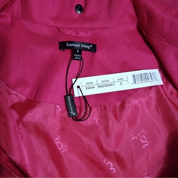 ๐๏ธ Samuel Dong Stunning Fuchsia Ruffled Lined Jacket - Picture 5 of 16